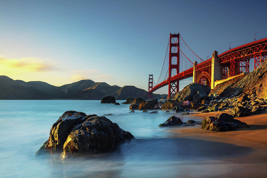 Golden Gate Bridge, San Francisco #4 Digital Art by Maurizio Rellini