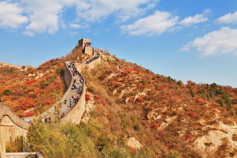 Fall Digital Art - Great Wall Of China #4 by Luigi Vaccarella