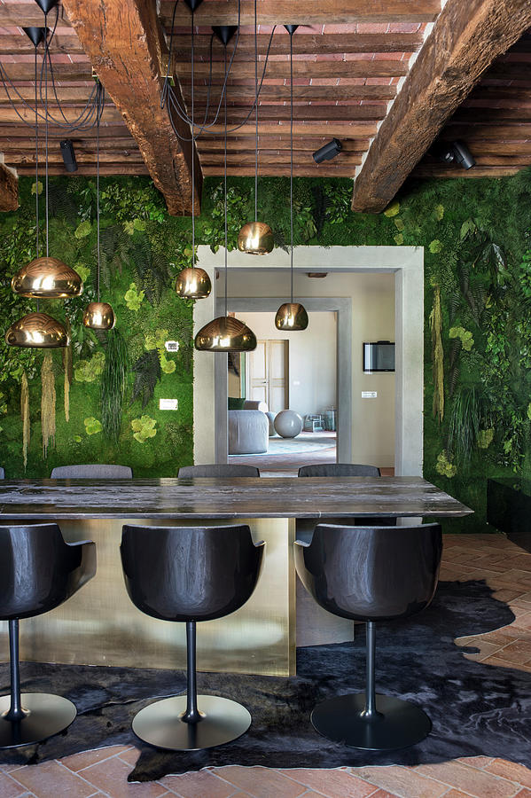 Green Walls In Luxurious Dining Room #4 Photograph by Francesca Pagliai
