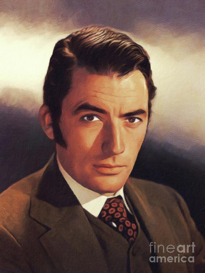 Vintage Photo Wall Art Print of Movie Stars Legend Gregory Peck Poster Re-print 