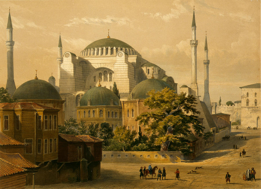 Hagia Sophia, Istanbul, Turkey, 1852 #4 Photograph by Science Source