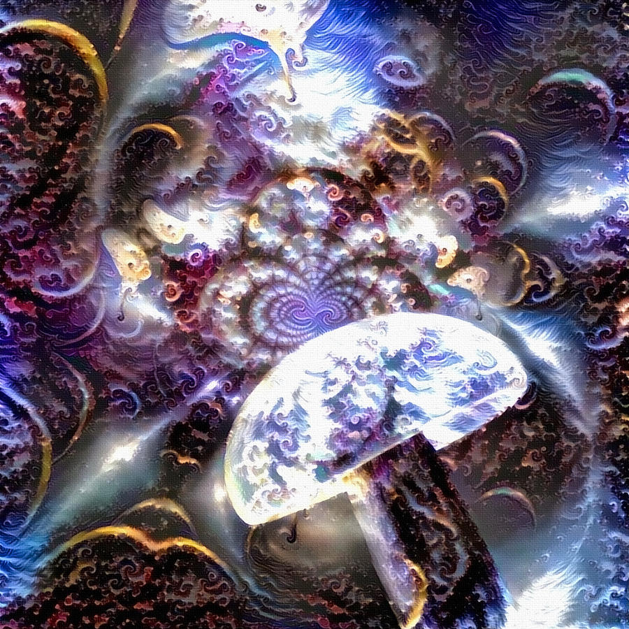 Mushroom Digital Art - Hallucinogenic mushroom #4 by Bruce Rolff
