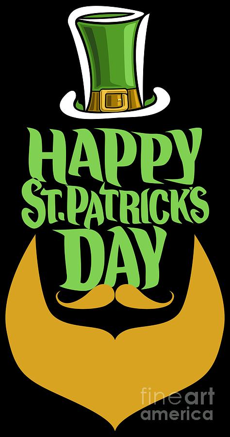 Happy St Patricks Day Ireland Luck Party Digital Art by Mister Tee