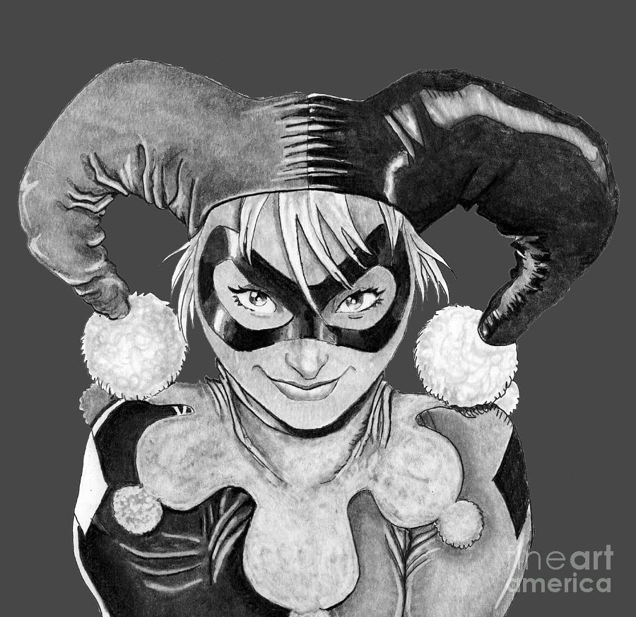 Harley Quinn #4 Drawing by Bill Richards