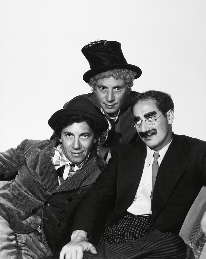 Groucho Marx Photograph - Harpo Marx . The Marx Brothers . Chico Marx . Groucho Marx . #4 by Album