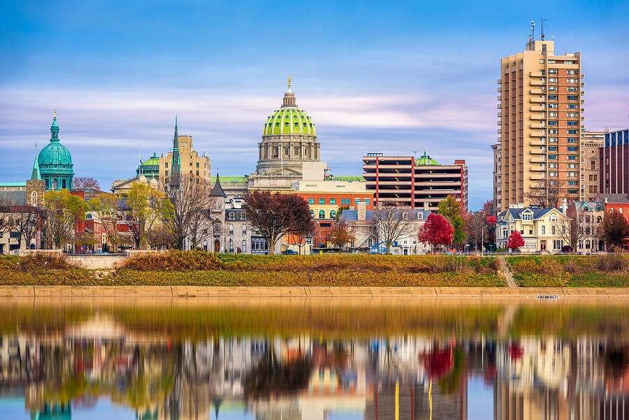 Harrisburg, Pennsylvania, Usa Downtown Photograph by Sean Pavone - Fine ...