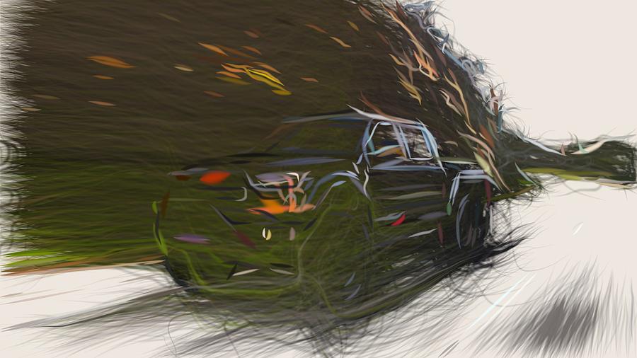 Hennessey VelociRaptor 6x6 Drawing #5 Digital Art by CarsToon Concept