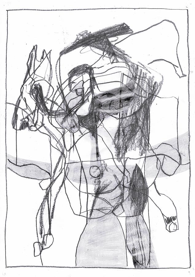 Horseman #4 Drawing by Edgeworth Johnstone