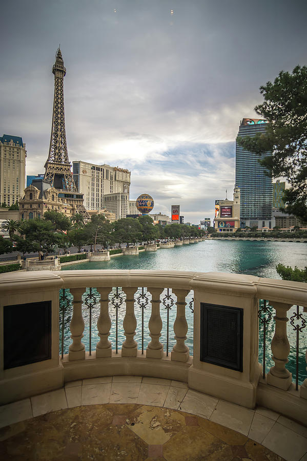 Hotels And City Skyline In Las Vegas Nevada #4 Photograph by Alex Grichenko