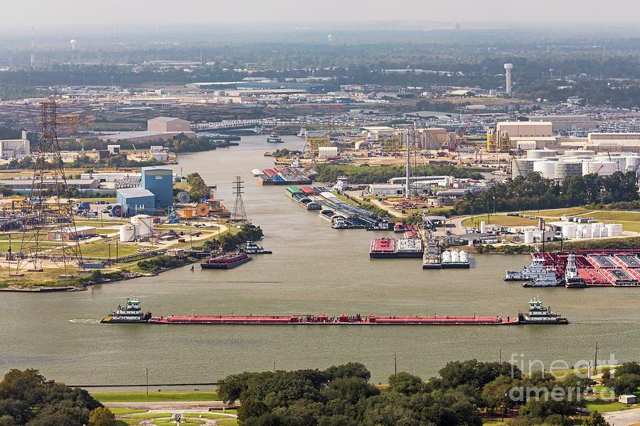 Houston Photograph - Houston Ship Channel #4 by Jim West/science Photo Library