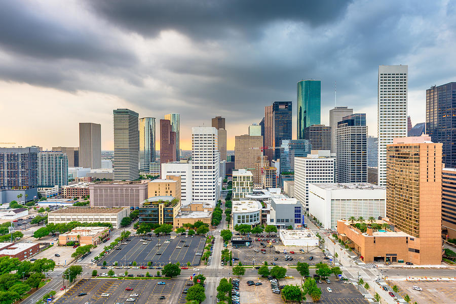 Houston Photograph - Houston, Texas, Usa Downtown City #4 by Sean Pavone