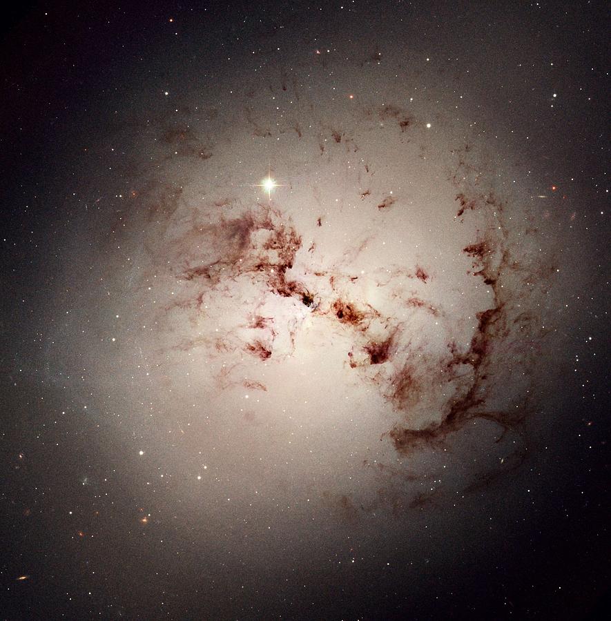 Hubble spies cosmic dust bunnies #4 Painting by Celestial Images