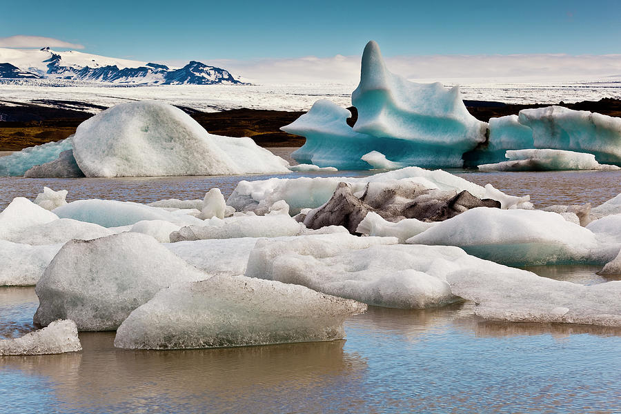 Icebergs Carved From Fjallsjokull #4 Photograph by Richard Ianson