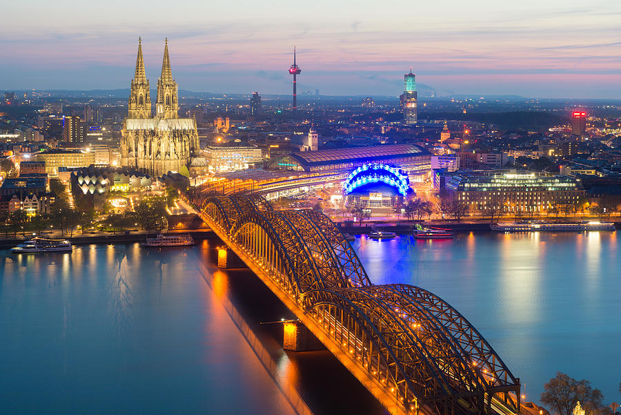Architecture Photograph - Image Of Cologne With Cologne Cathedral #4 by Prasit Rodphan