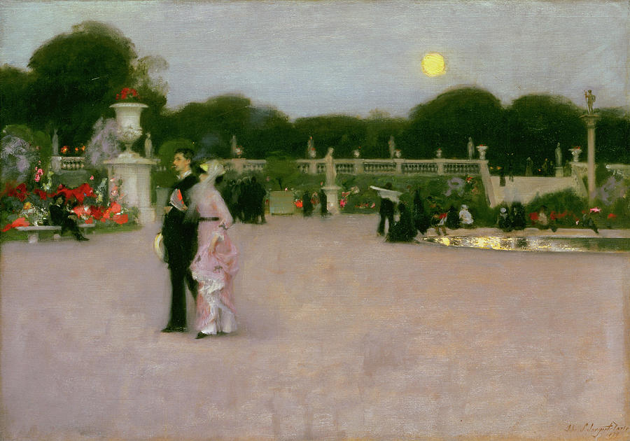 John Singer Sargent Painting - In the Luxembourg Gardens #4 by John Singer Sargent