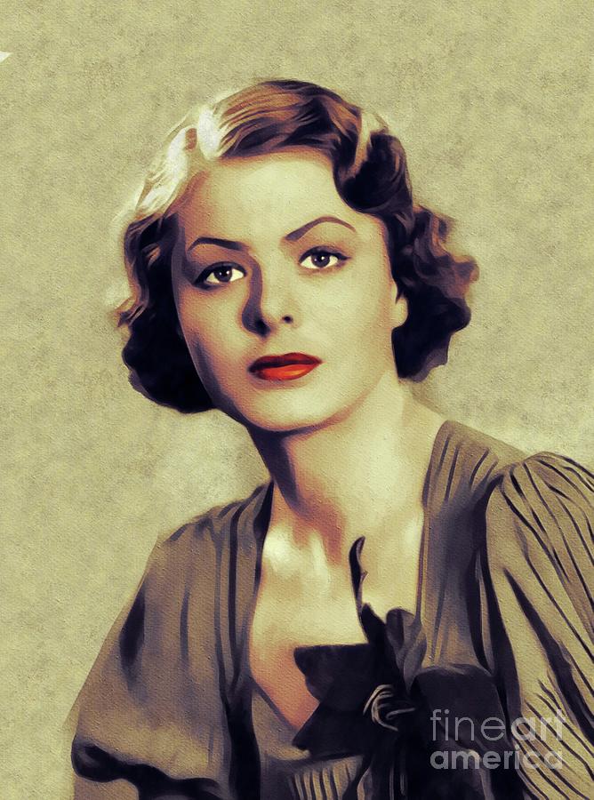 Ingrid Bergman, Hollywood Legend Painting by Esoterica Art Agency ...