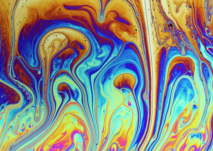 Interference Colors On Soap Film #4 Photograph by Ted M. Kinsman