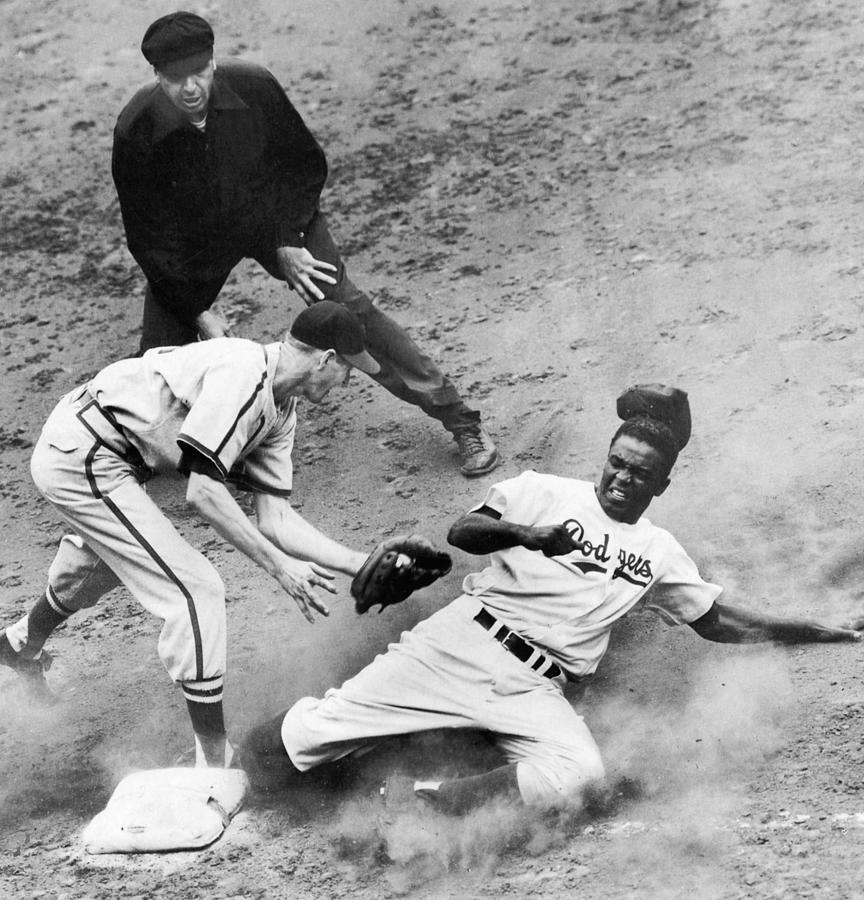 Jackie Robinson, American Baseball #4 Photograph by Science Source