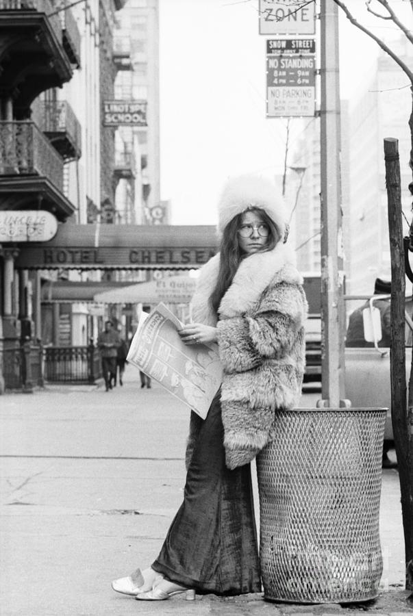 Music Photograph - Janis Joplin At The Chelsea Hotel #4 by The Estate Of David Gahr