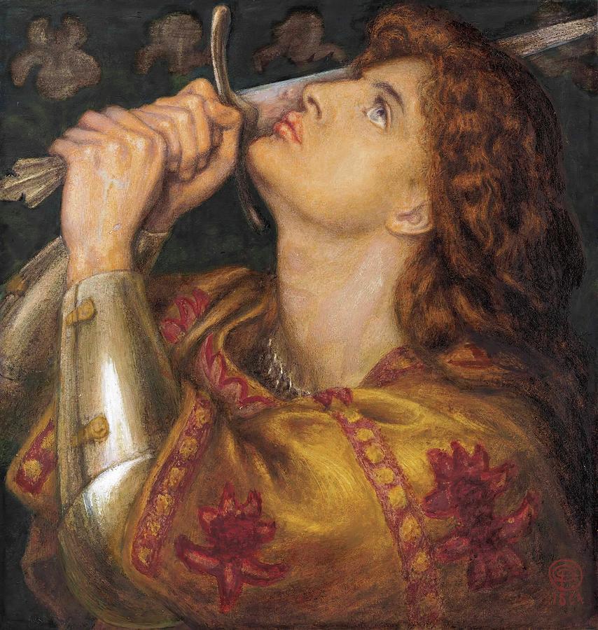 Musician Painting - Joan Of Arc by Dante Gabriel Rossetti