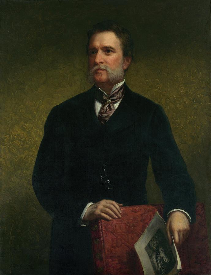 Portrait Painting - John Taylor Johnston by Daniel Huntington