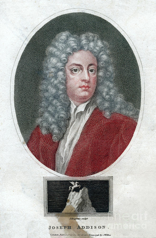 Joseph Addison, English Politician #4 Drawing by Print Collector