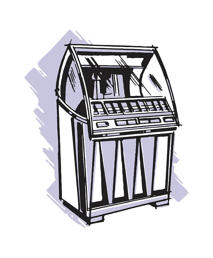 Music Drawing - Jukebox #4 by CSA Images