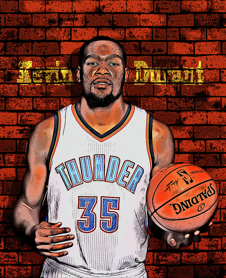 Kevin Wayne Durant Digital Art by Nadezhda Zhuravleva