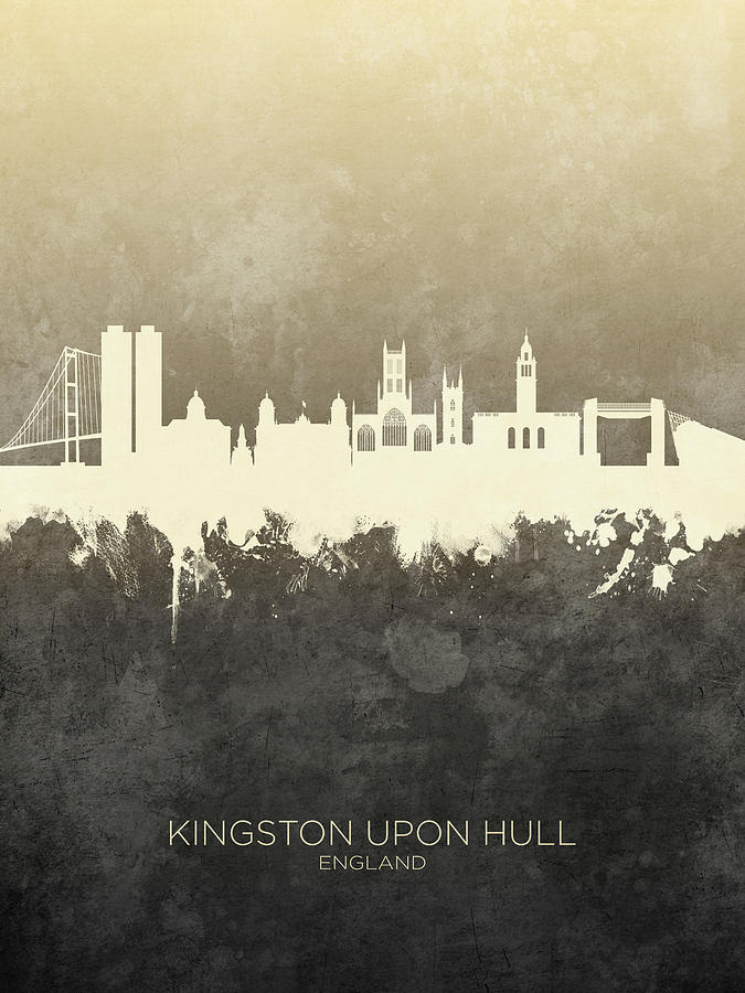 Kingston upon Hull England Skyline #4 Digital Art by Michael Tompsett