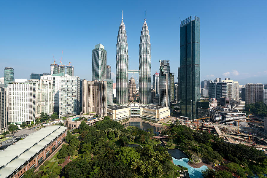 Architecture Photograph - Kuala Lumpur City Skyline #4 by Prasit Rodphan