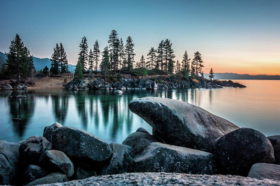Lake Tahoe Sunset At Sand Harbor #4 Photograph by Alex Grichenko