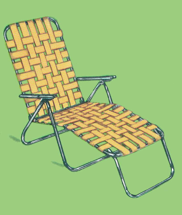 Vintage Drawing - Lawn chair #4 by CSA Images