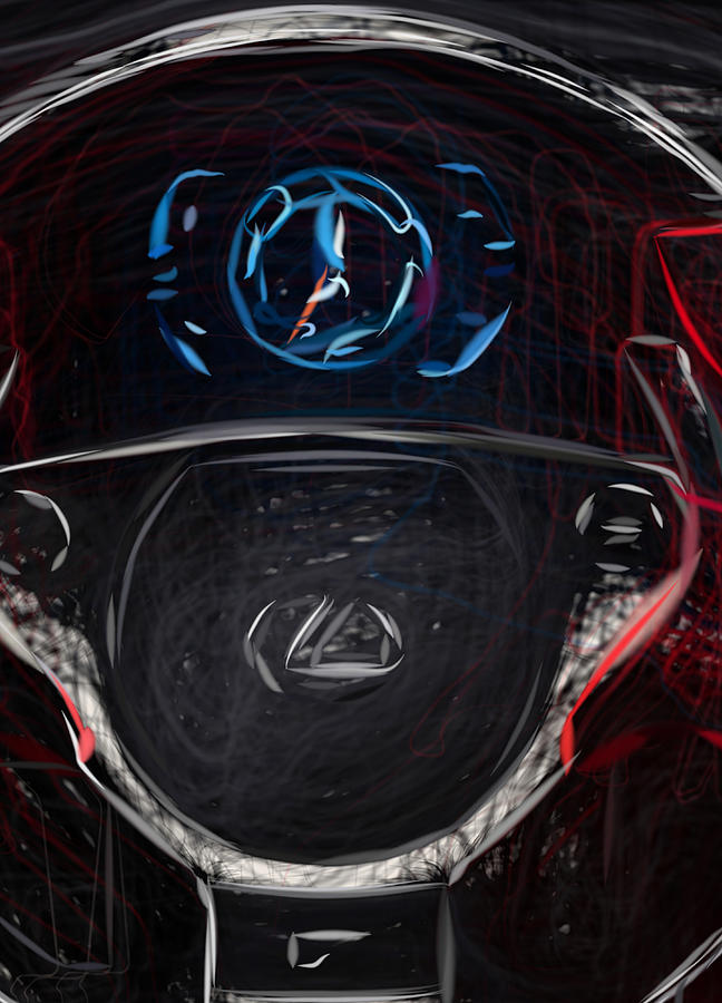 Lexus Lfa 2 Drawing #4 Digital Art by CarsToon Concept