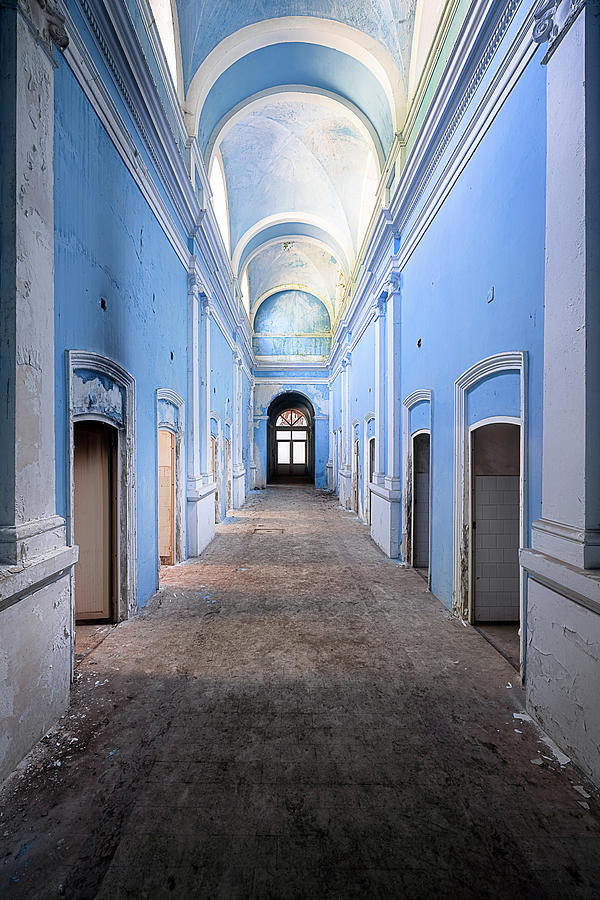 Long and Abandoned Hallway #4 Photograph by Roman Robroek
