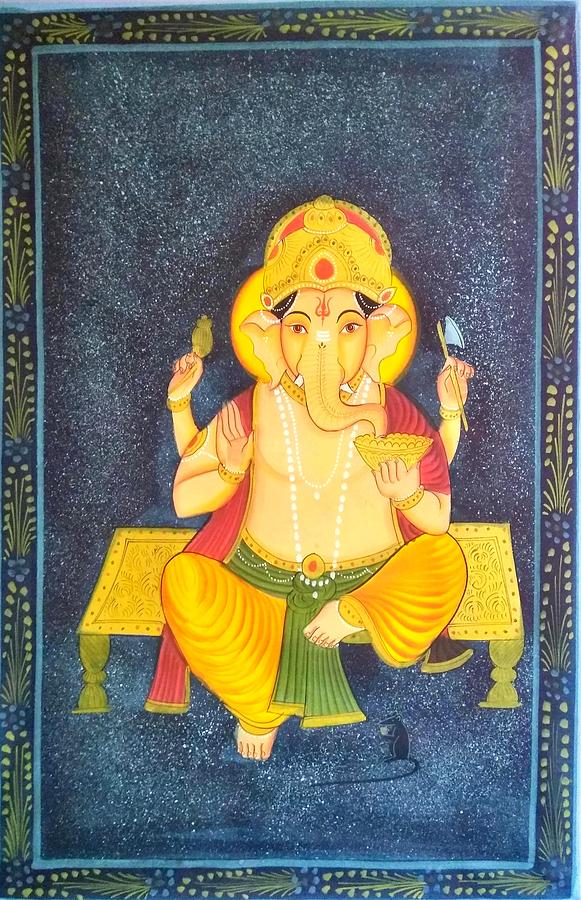 Lord Ganesha Acrylic painting