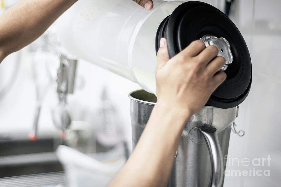 Making Gelato Ice Cream With Modern Equipment In Kitchen Interio Coffee Mug  by JM Travel Photography - Pixels