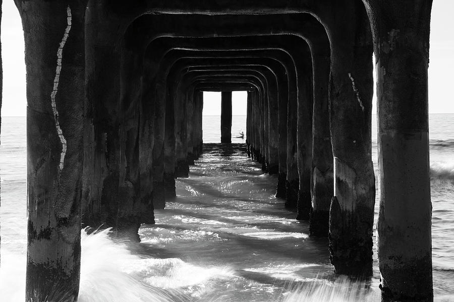 Manhattan Beach Pier From Below #4 Photograph by Panoramic Images