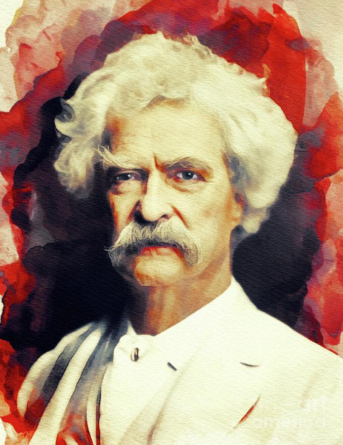 Mark Twain, Literary Legend Painting
