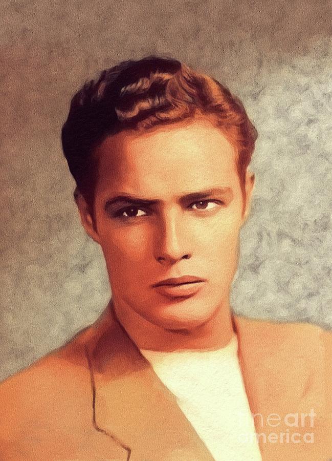 Marlon Brando Hollywood Legend Painting By Esoterica Art Agency Fine Art America