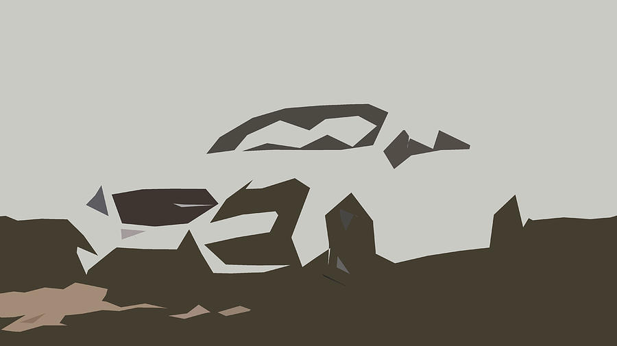 Mercedes Benz E Class Cabriolet Abstract Design #4 Digital Art by CarsToon Concept
