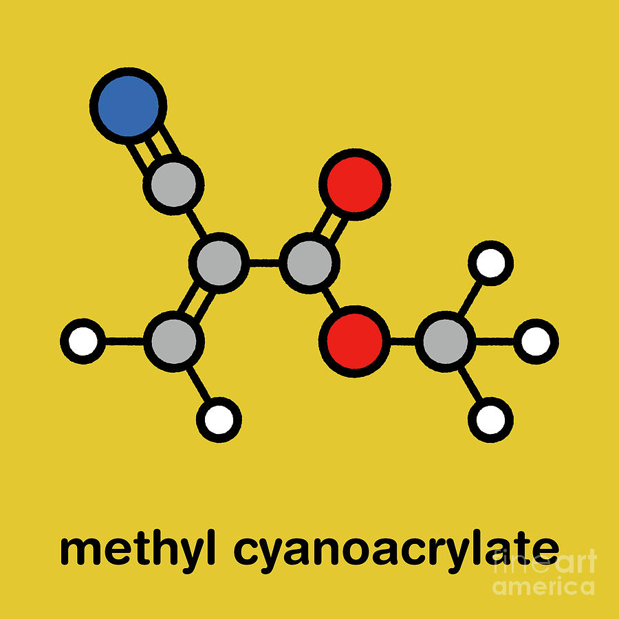 Methyl Cyanoacrylate Molecule Photograph by Molekuul/science Photo ...