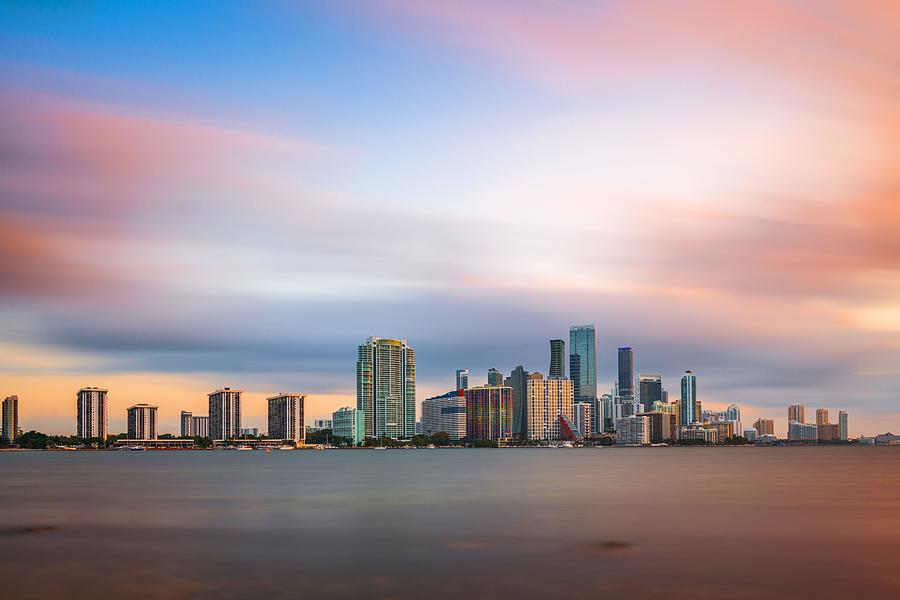 Miami Photograph - Miami, Florida, Usa Downtown City #4 by Sean Pavone