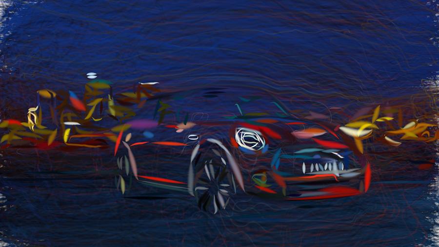 Mini Cooper S Drawing #5 Digital Art by CarsToon Concept