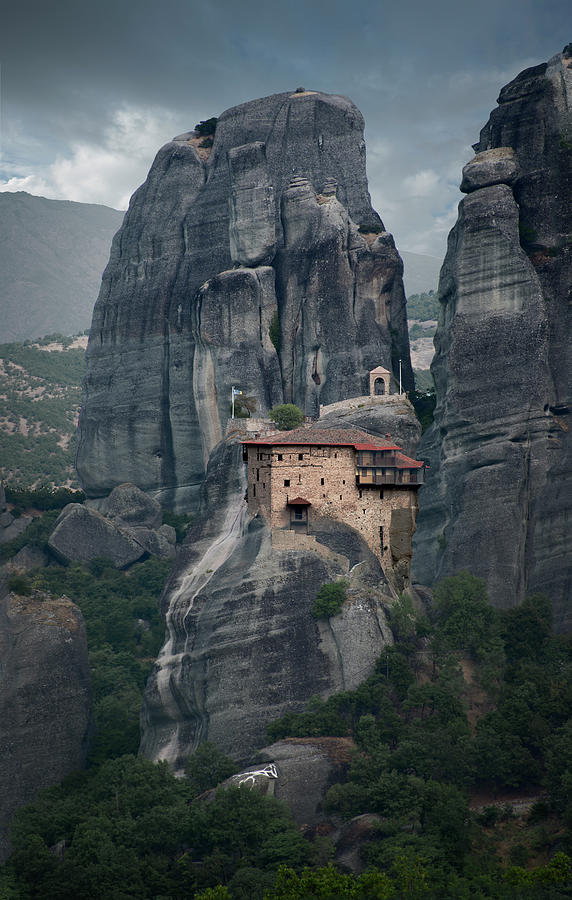 Monastery In The Meteora, Greece #4 Photograph by Ed Freeman