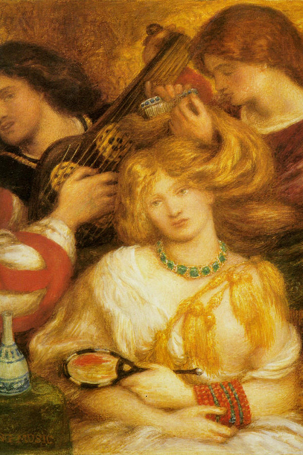 Music Painting - Morning Music #4 by Dante Gabriel Rossetti