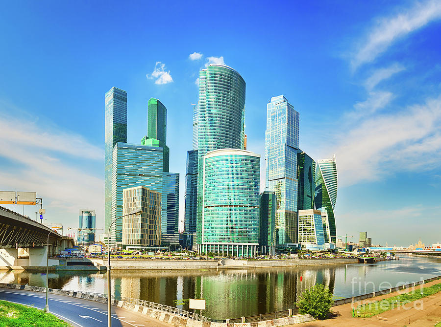 Moscow City Skyline. Photograph