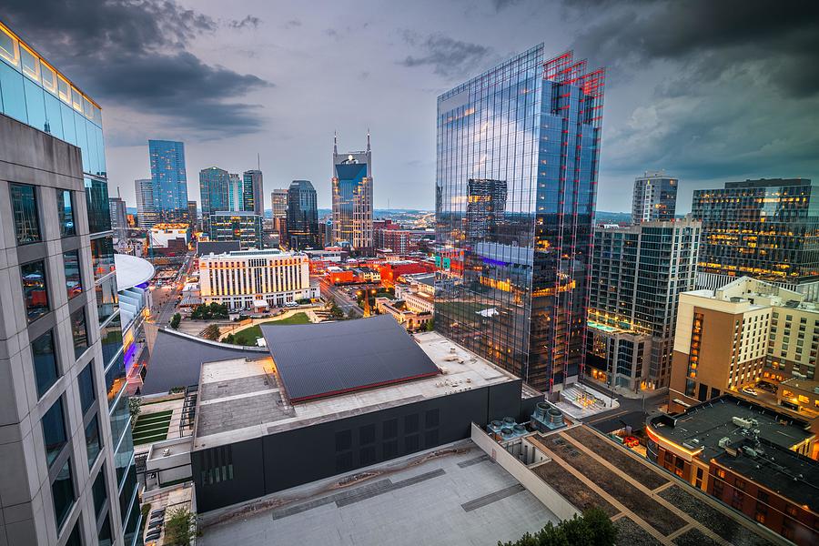 Nashville Photograph - Nashville, Tennessee, Usa Downtown #4 by Sean Pavone