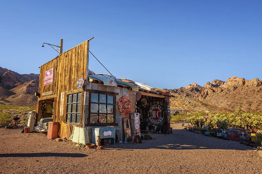 Nelson ghost town located in the El Dorado Canyon near Las Vegas, Nevada Photograph by Miroslav 