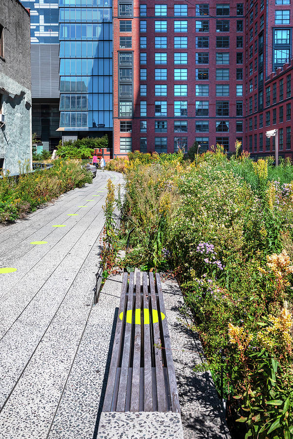 City Digital Art - New York City, Manhattan, High Line Elevated Park #4 by Lumiere