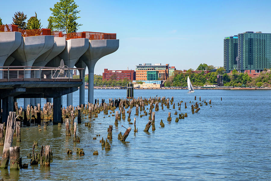 New York City, Manhattan, Little Island, Pier 55 At Hudson River Park 